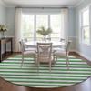 Addison Rugs Chantille ACN528 Green 8' x 8 Indoor Outdoor Round Area Rug, Stain Resistant, Machine Washable, Non Shedding, Bedroom, Living Room, Dining Room, Kitchen Rug view 2