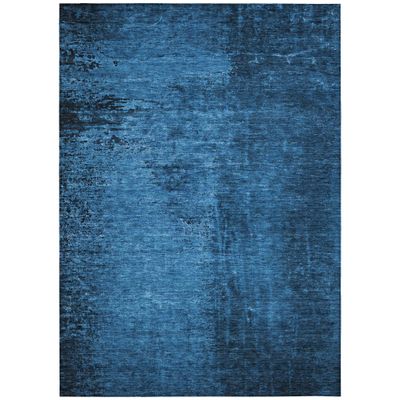 Addison Rugs Chantille ACN554 Blue 5' x 7'6 Indoor Outdoor Area Rug, Stain Resistant, Machine Washable, Non Shedding, Bedroom, Living Room, Dining Room, Kitchen Rug