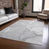Addison Rugs Chantille ACN510 Gray 5' x 7'6 Indoor Outdoor Area Rug, Stain Resistant, Machine Washable, Non Shedding, Bedroom, Living Room, Dining Room, Kitchen Rug view 2