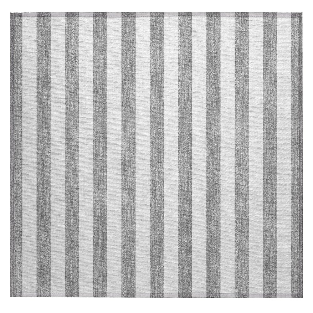 Addison Rugs Chantille ACN528 Gray 1'8" x 2'6 Indoor Outdoor Area Rug, Stain Resistant, Machine Washable, Non Shedding, Bedroom, Living Room, Dining Room, Kitchen Rug
