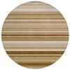 Addison Rugs Chantille ACN529 Brown 8' x 8 Indoor Outdoor Round Area Rug, Stain Resistant, Machine Washable, Non Shedding, Bedroom, Living Room, Dining Room, Kitchen Rug view 1