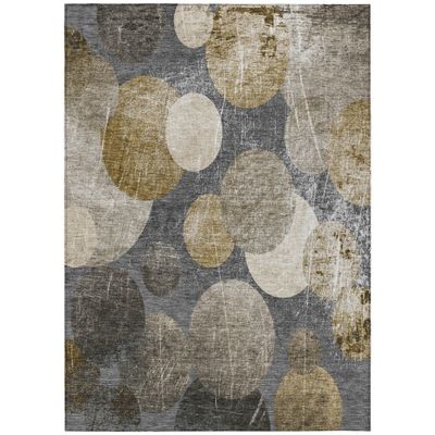 Addison Rugs Chantille ACN556 Brown 3' x 5 Indoor Outdoor Area Rug, Stain Resistant, Machine Washable, Non Shedding, Bedroom, Living Room, Dining Room, Kitchen Rug