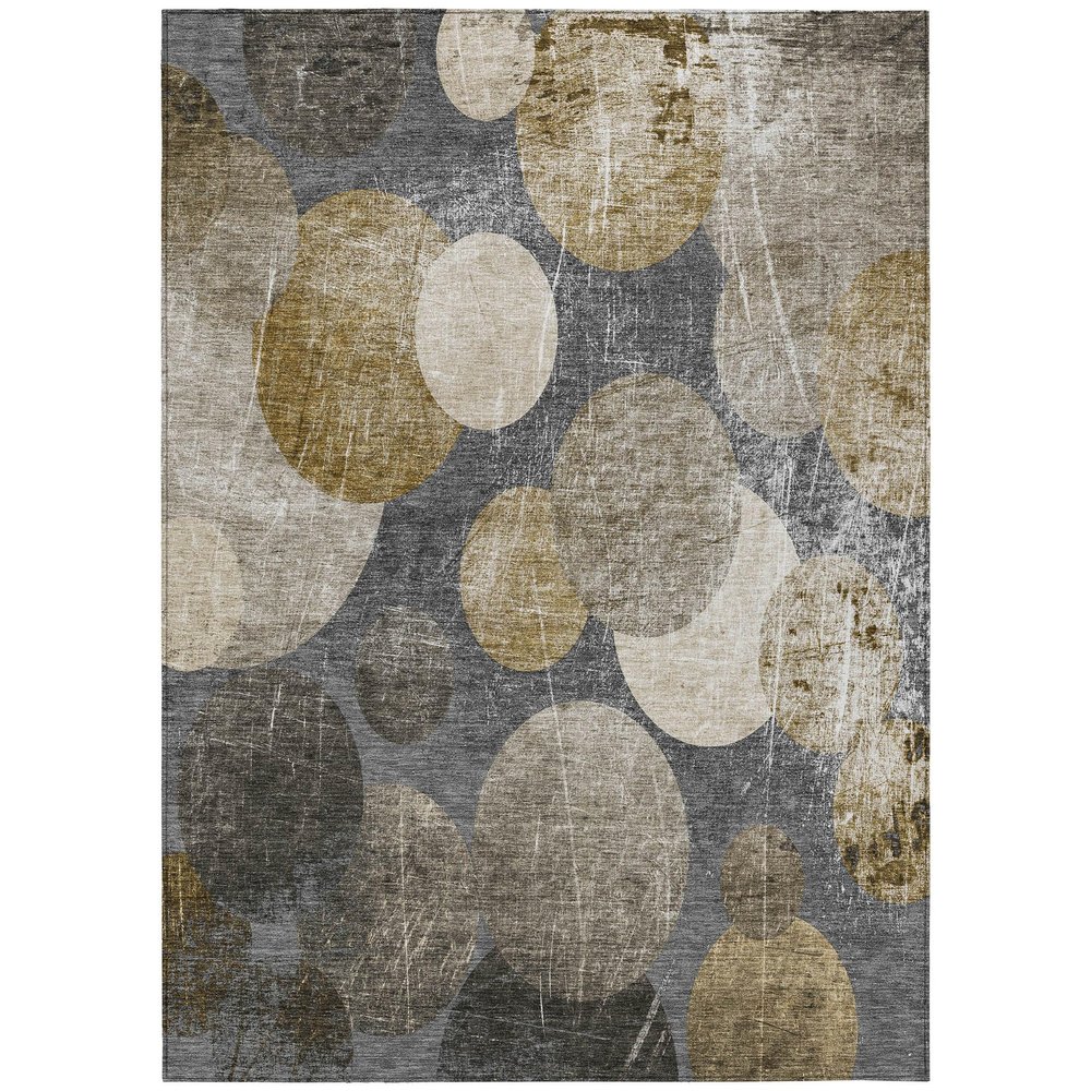 Addison Rugs Chantille ACN556 Brown 3' x 5 Indoor Outdoor Area Rug, Stain Resistant, Machine Washable, Non Shedding, Bedroom, Living Room, Dining Room, Kitchen Rug