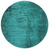 Addison Rugs Chantille ACN554 Teal 8' x 8 Indoor Outdoor Round Area Rug, Stain Resistant, Machine Washable, Non Shedding, Bedroom, Living Room, Dining Room, Kitchen Rug view 1