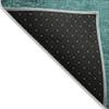 Addison Rugs Chantille ACN554 Teal 8' x 8 Indoor Outdoor Round Area Rug, Stain Resistant, Machine Washable, Non Shedding, Bedroom, Living Room, Dining Room, Kitchen Rug view 4