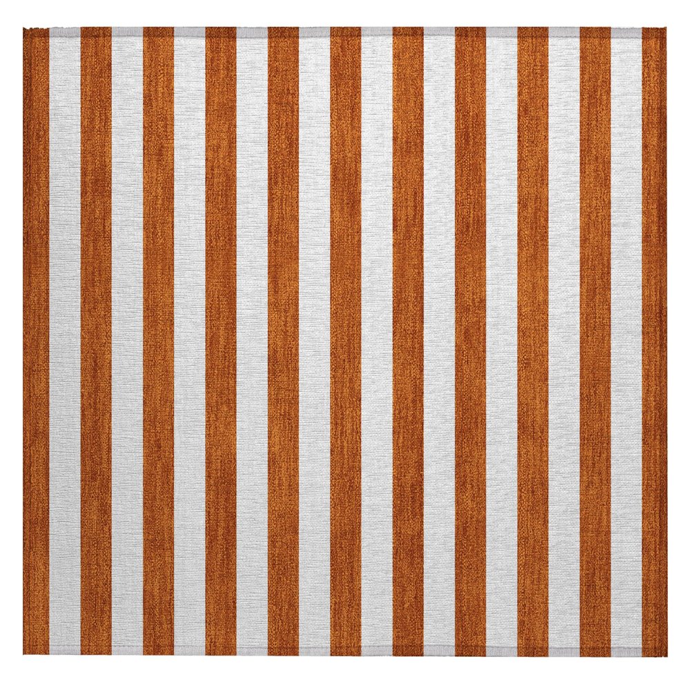 Addison Rugs Chantille ACN528 Orange 1'8" x 2'6 Indoor Outdoor Area Rug, Stain Resistant, Machine Washable, Non Shedding, Bedroom, Living Room, Dining Room, Kitchen Rug