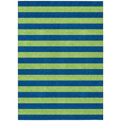Addison Rugs Chantille ACN530 Blue 5' x 7'6 Indoor Outdoor Area Rug, Stain Resistant, Machine Washable, Non Shedding, Bedroom, Living Room, Dining Room, Kitchen Rug