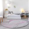 Addison Rugs Chantille ACN515 Pink 8' x 8 Indoor Outdoor Round Area Rug, Stain Resistant, Machine Washable, Non Shedding, Bedroom, Living Room, Dining Room, Kitchen Rug view 2