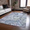 Addison Rugs Chantille ACN519 Blue 3' x 5 Indoor Outdoor Area Rug, Stain Resistant, Machine Washable, Non Shedding, Bedroom, Living Room, Dining Room, Kitchen Rug view 2