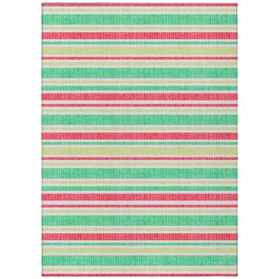 Addison Rugs Chantille ACN531 Green 2'6" x 3'10 Indoor Outdoor Area Rug, Stain Resistant, Machine Washable, Non Shedding, Bedroom, Living Room, Dining Room, Kitchen Rug
