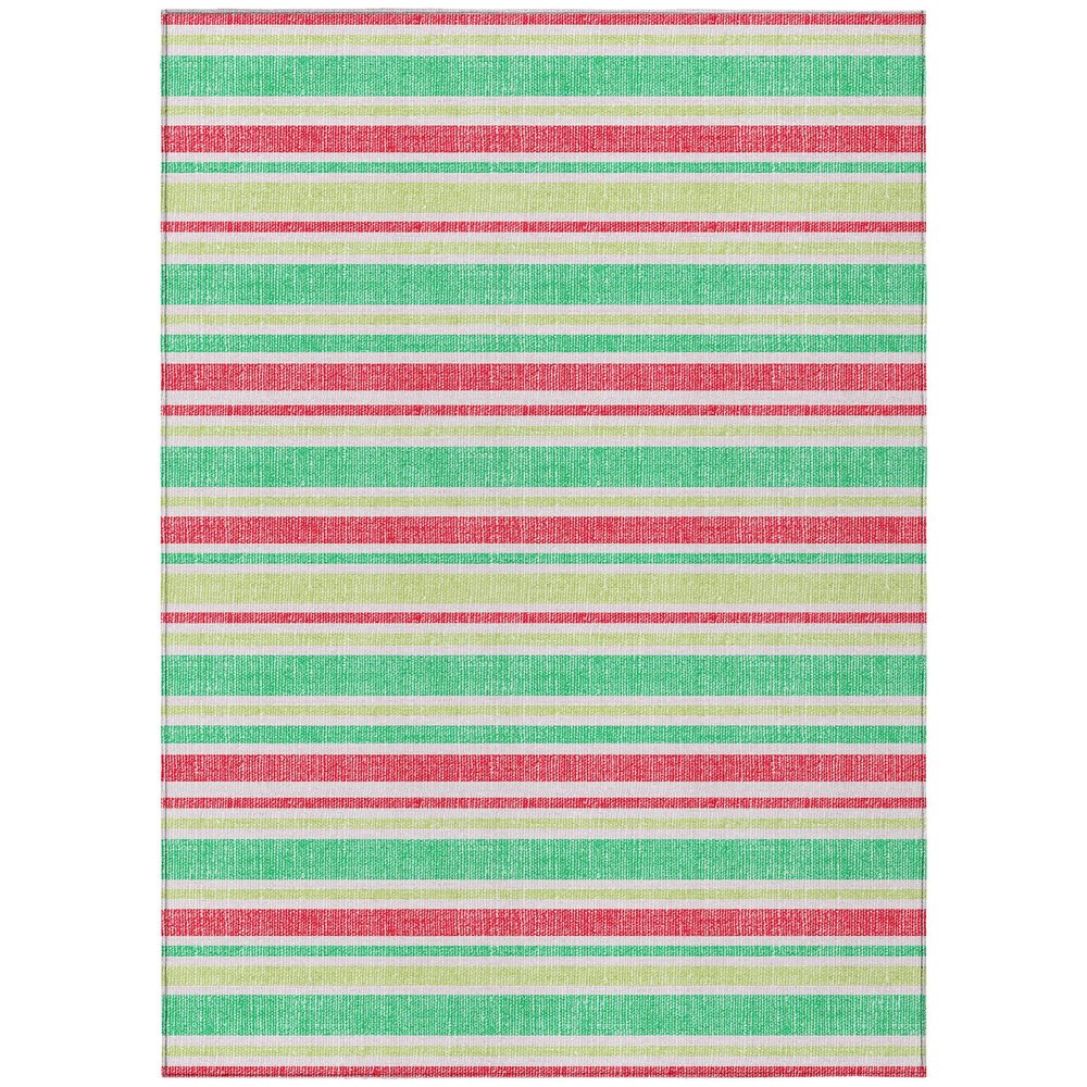 Addison Rugs Chantille ACN531 Green 2'6" x 3'10 Indoor Outdoor Area Rug, Stain Resistant, Machine Washable, Non Shedding, Bedroom, Living Room, Dining Room, Kitchen Rug