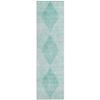 Addison Rugs Chantille ACN139 Teal 2'3" x 7'6" Indoor Outdoor Hallway Runner Rug, Stain Resistant Washable Kitchen Area Carpet for Bathroom, Laundry and Bedroom view 1