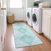 Addison Rugs Chantille ACN139 Teal 2'3" x 7'6" Indoor Outdoor Hallway Runner Rug, Stain Resistant Washable Kitchen Area Carpet for Bathroom, Laundry and Bedroom view 2