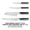Babish 14-Piece Full Tang Forged Kitchen Knife Set  High-Carbon 1.4116 German Steel Cutlery with Protective Sheaths  Professional Chef Knife Set view 4