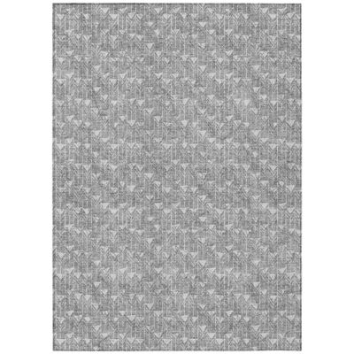 Addison Rugs Chantille ACN514 Gray 3' x 5 Indoor Outdoor Area Rug, Stain Resistant, Machine Washable, Non Shedding, Bedroom, Living Room, Dining Room, Kitchen Rug