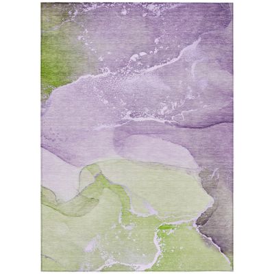 Addison Rugs Chantille ACN517 Purple 9' x 12 Indoor Outdoor Area Rug, Stain Resistant, Machine Washable, Non Shedding, Bedroom, Living Room, Dining Room, Kitchen Rug
