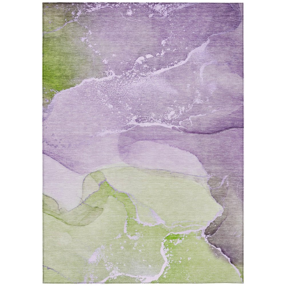 Addison Rugs Chantille ACN517 Purple 9' x 12 Indoor Outdoor Area Rug, Stain Resistant, Machine Washable, Non Shedding, Bedroom, Living Room, Dining Room, Kitchen Rug