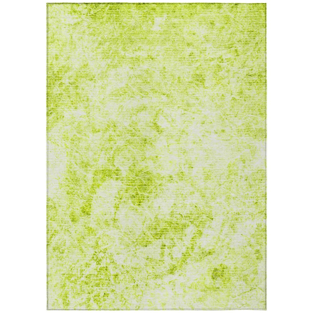 Addison Rugs Chantille ACN553 Green 5' x 7'6 Indoor Outdoor Area Rug, Stain Resistant, Machine Washable, Non Shedding, Bedroom, Living Room, Dining Room, Kitchen Rug