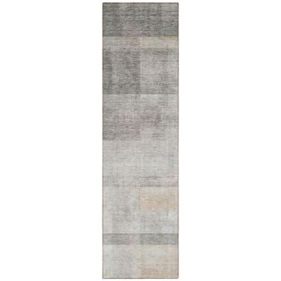Addison Rugs Chantille ACN568 Brown 2'3" x 7'6" Indoor Outdoor Hallway Runner Rug, Stain Resistant Washable Kitchen Area Carpet for Bathroom, Laundry and Bedroom