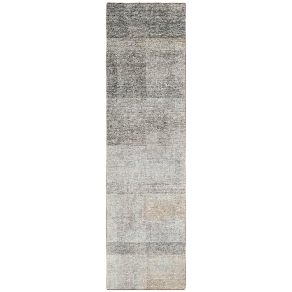 Addison Rugs Chantille ACN568 Brown 2'3" x 7'6" Indoor Outdoor Hallway Runner Rug, Stain Resistant Washable Kitchen Area Carpet for Bathroom, Laundry and Bedroom