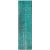 Addison Rugs Chantille ACN552 Teal 2'3" x 7'6" Indoor Outdoor Hallway Runner Rug, Stain Resistant Washable Kitchen Area Carpet for Bathroom, Laundry and Bedroom view 1
