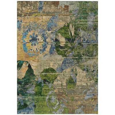 Addison Rugs Chantille ACN555 Brown 3' x 5 Indoor Outdoor Area Rug, Stain Resistant, Machine Washable, Non Shedding, Bedroom, Living Room, Dining Room, Kitchen Rug