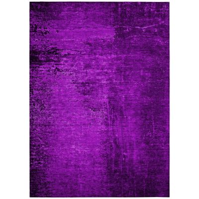 Addison Rugs Chantille ACN554 Purple 3' x 5 Indoor Outdoor Area Rug, Stain Resistant, Machine Washable, Non Shedding, Bedroom, Living Room, Dining Room, Kitchen Rug