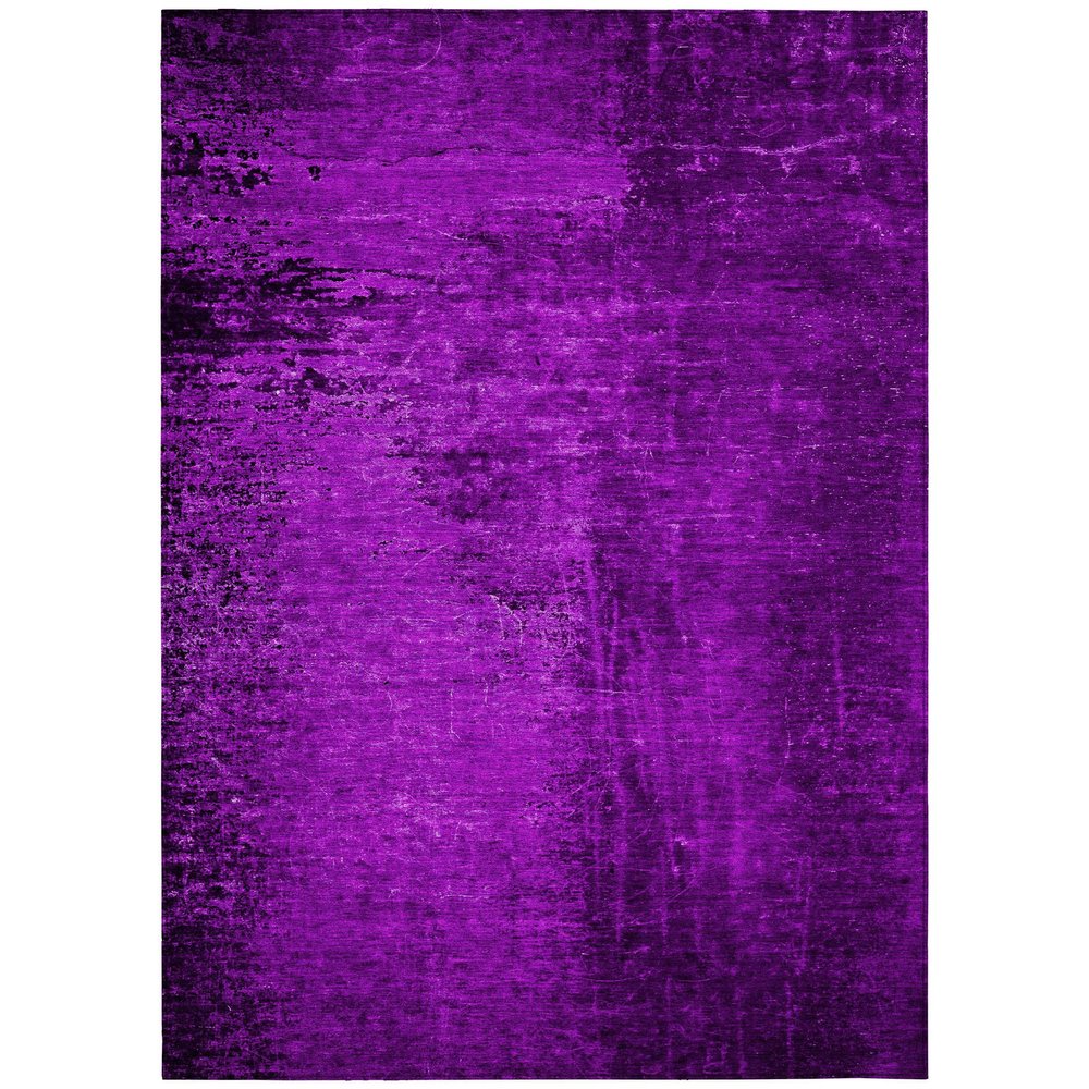 Addison Rugs Chantille ACN554 Purple 3' x 5 Indoor Outdoor Area Rug, Stain Resistant, Machine Washable, Non Shedding, Bedroom, Living Room, Dining Room, Kitchen Rug