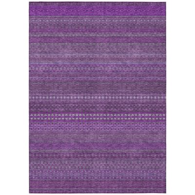 Addison Rugs Chantille ACN527 Purple 10' x 14 Indoor Outdoor Area Rug, Stain Resistant, Machine Washable, Non Shedding, Bedroom, Living Room, Dining Room, Kitchen Rug