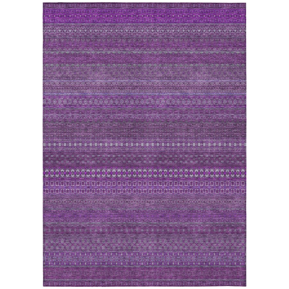 Addison Rugs Chantille ACN527 Purple 10' x 14 Indoor Outdoor Area Rug, Stain Resistant, Machine Washable, Non Shedding, Bedroom, Living Room, Dining Room, Kitchen Rug