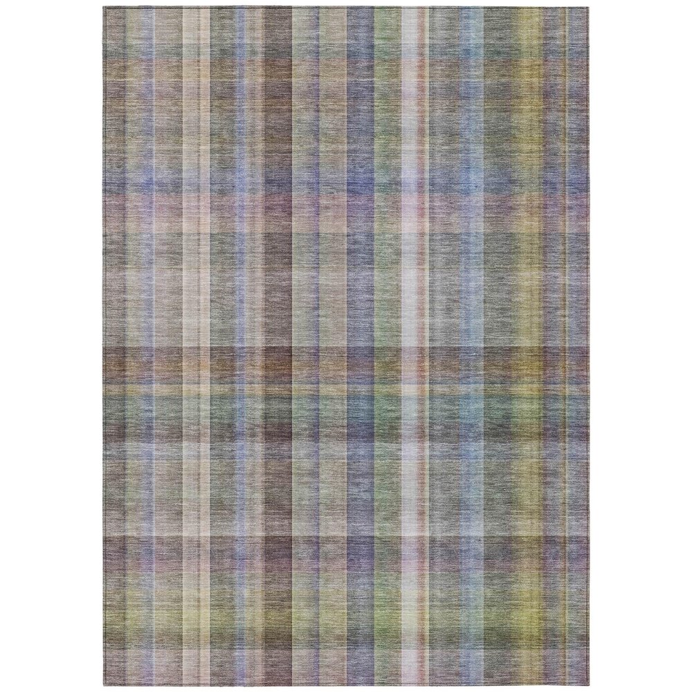 Addison Rugs Chantille ACN534 Gray 5' x 7'6 Indoor Outdoor Area Rug, Stain Resistant, Machine Washable, Non Shedding, Bedroom, Living Room, Dining Room, Kitchen Rug
