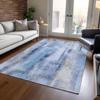 Addison Rugs Chantille ACN137 Blue 8' x 10 Indoor Outdoor Area Rug, Stain Resistant, Machine Washable, Non Shedding, Bedroom, Living Room, Dining Room, Kitchen Rug view 2