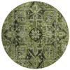 Addison Rugs Chantille ACN570 Green 8' x 8 Indoor Outdoor Round Area Rug, Stain Resistant, Machine Washable, Non Shedding, Bedroom, Living Room, Dining Room, Kitchen Rug view 1
