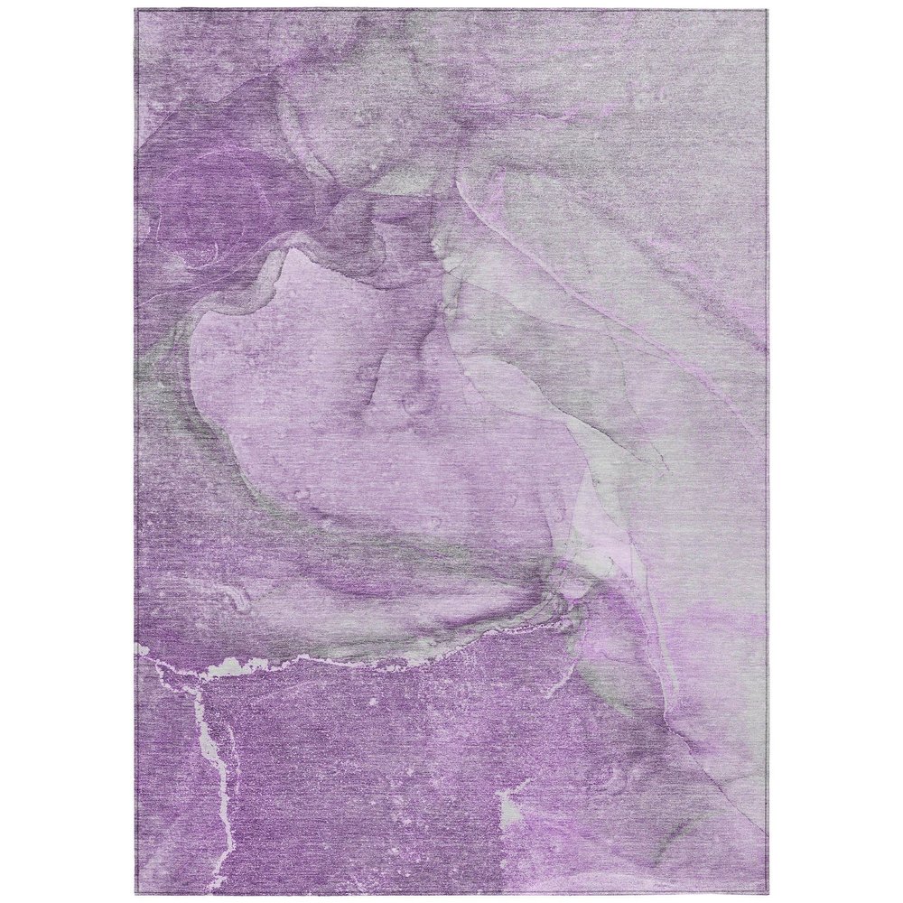 Addison Rugs Chantille ACN524 Purple 2'6" x 3'10 Indoor Outdoor Area Rug, Stain Resistant, Machine Washable, Non Shedding, Bedroom, Living Room, Dining Room, Kitchen Rug