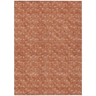 Addison Rugs Chantille ACN514 Terracotta 3' x 5 Indoor Outdoor Area Rug, Stain Resistant, Machine Washable, Non Shedding, Bedroom, Living Room, Dining Room, Kitchen Rug