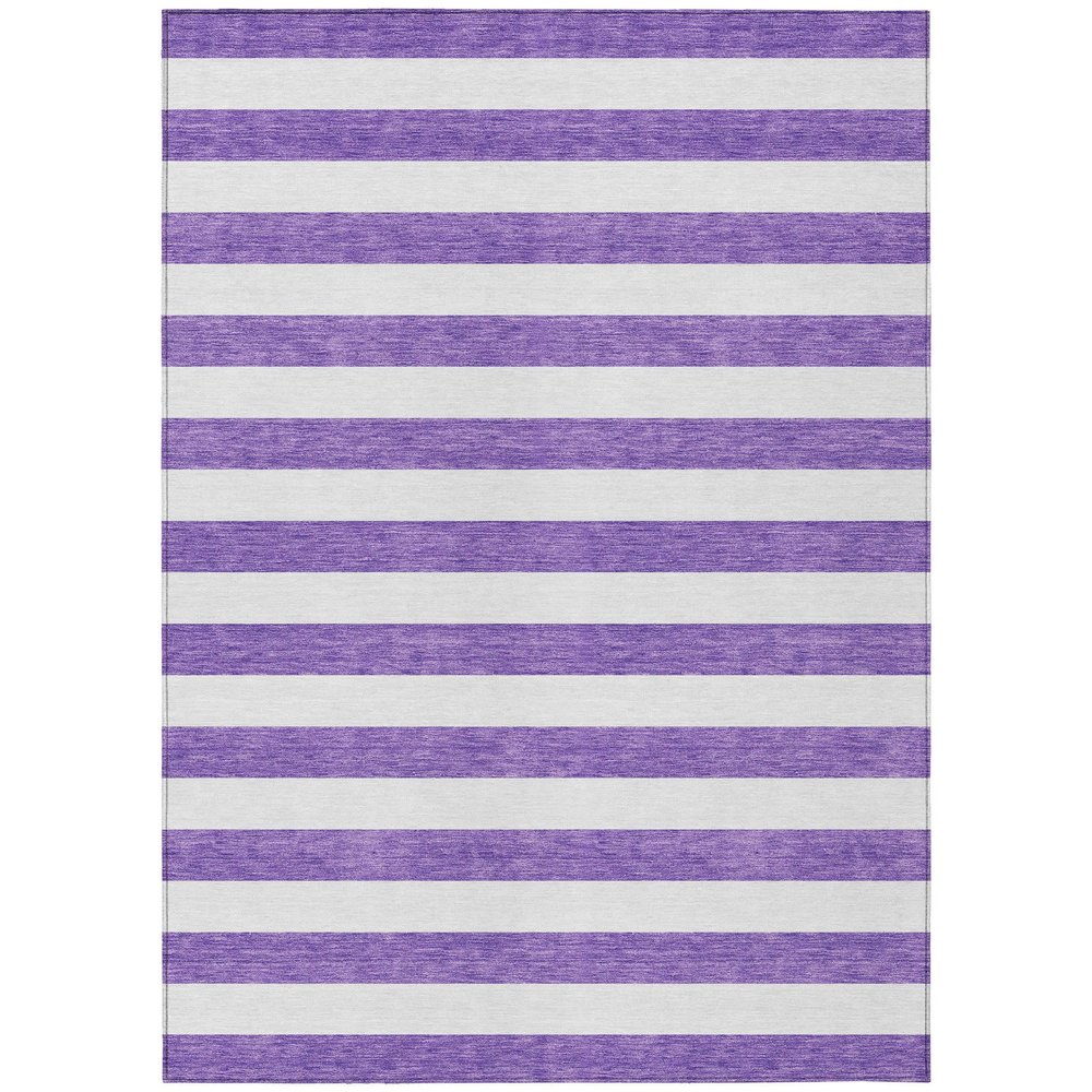 Addison Rugs Chantille ACN528 Purple 8' x 10 Indoor Outdoor Area Rug, Stain Resistant, Machine Washable, Non Shedding, Bedroom, Living Room, Dining Room, Kitchen Rug