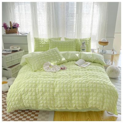 Bedding Duvet Cover Set, Soft 4 Pieces Comforter Cover with 1 Duvet Cover, 1 Sheet and 2 Pillow Shams, Comforter Not Included, Machine Washable, for Men, Women, Easy Care(Size:150*200cm,Color:B)