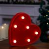 TRONSBOO LED Marquee Sign Light Up Letters, Alphabet Light Up Letters Sign, Battery Powered LED Letter Lights for Night Light, Wedding, Birthday, Party, Christmas or Home Decor (Red Heart) view 1