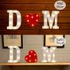 TRONSBOO LED Marquee Sign Light Up Letters, Alphabet Light Up Letters Sign, Battery Powered LED Letter Lights for Night Light, Wedding, Birthday, Party, Christmas or Home Decor (Red Heart) view 4
