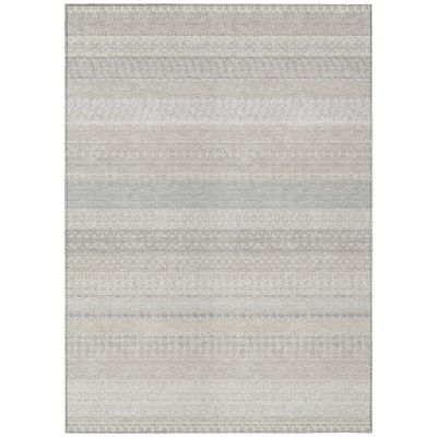 Addison Rugs Chantille ACN176 Ivory 9' x 12 Indoor Outdoor Area Rug, Stain Resistant, Machine Washable, Non Shedding, Bedroom, Living Room, Dining Room, Kitchen Rug