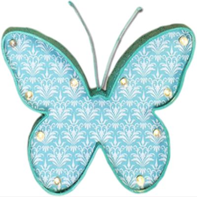 ALKANI Metal Wall Art Decoration LED Metal Love Butterfly Decoration Creative Three-Dimensional Violin Wall Hanging Industrial Style Modern Decorations for Apartment Bar Kitchen or Shop (Color : B)