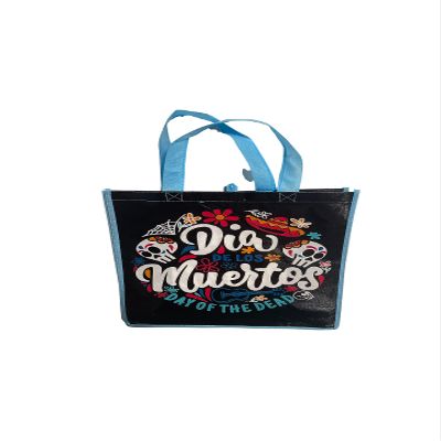 Legacy Licensing Partners Dia De Los Muertos (Day of the Dead) Collectable Large Reusable Tote Bag (Blue)