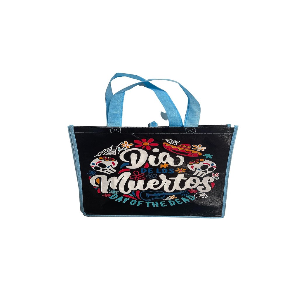 Legacy Licensing Partners Dia De Los Muertos (Day of the Dead) Collectable Large Reusable Tote Bag (Blue)