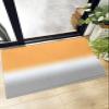 Fluffy Bath Rug Orange Gray Gradient Back,Non Slip Shag Carpet Soft Floor Door Mat Modern Ombre Minimalism,Absorbent Entrance Rugs for Kitchen Bathroom Living Room 18x30in view 1