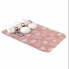 Christmas Dish Drying Stone Mat for Kitchen Counter, Absorbent Dish Mat Pink Tree Painting Cotton and Linen Texture Microfiber Non-Slip Coffee Mat Diatomaceous Earth Mat for Bar, 16 Inch x 24 Inch view 1