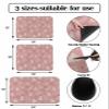 Christmas Dish Drying Stone Mat for Kitchen Counter, Absorbent Dish Mat Pink Tree Painting Cotton and Linen Texture Microfiber Non-Slip Coffee Mat Diatomaceous Earth Mat for Bar, 16 Inch x 24 Inch view 3