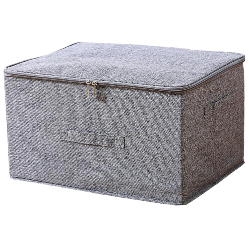 Alipis Cubbies Storage Bins Portable Fabric Storage Box Lid Wardrobe Sundries Organizer Large Space for Home Tidiness