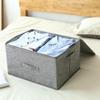 Alipis Cubbies Storage Bins Portable Fabric Storage Box Lid Wardrobe Sundries Organizer Large Space for Home Tidiness view 2