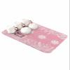 Christmas Dish Drying Stone Mat for Kitchen Counter, Absorbent Dish Mat Snowflakes with Plants Pink Texture Microfiber Non-Slip Coffee Mat Diatomaceous Earth Mat for Coffee Bar, 16 Inch x 24 Inch view 1