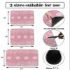 Christmas Dish Drying Stone Mat for Kitchen Counter, Absorbent Dish Mat Snowflakes with Plants Pink Texture Microfiber Non-Slip Coffee Mat Diatomaceous Earth Mat for Coffee Bar, 16 Inch x 24 Inch view 3